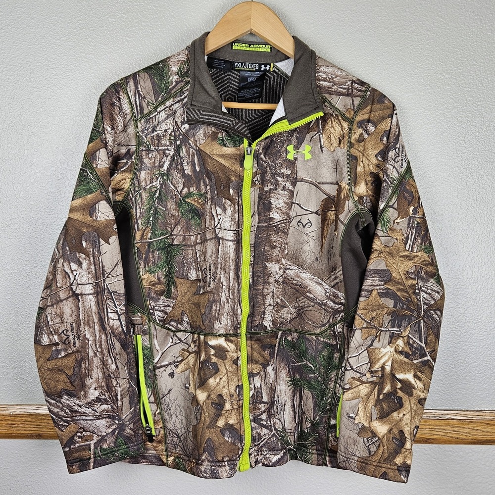 Under Armour Scent Control Camo Jacket Youth XL Infrared Cold Gear Realtree